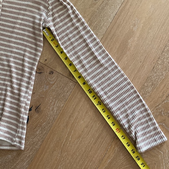 LUCKY BRAND 🍀 lace front striped woven top (M) - Picture 12 of 15